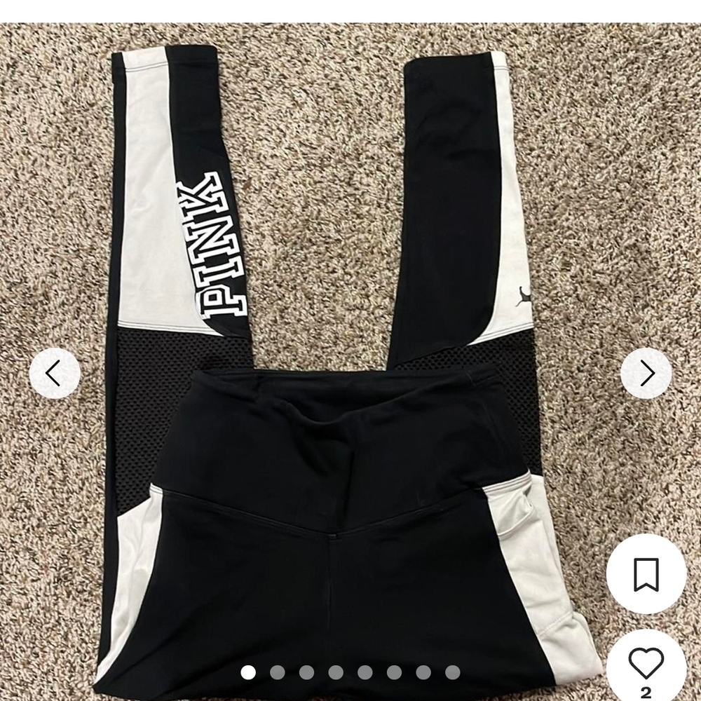 PINK Victoria's Secret 3 Leggings Plus Variety Of Shirts Like New